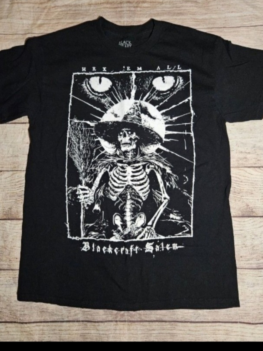 Blackcraft Cult Gothic Hex 'Em All Skeleton Graphic Tee Shirt